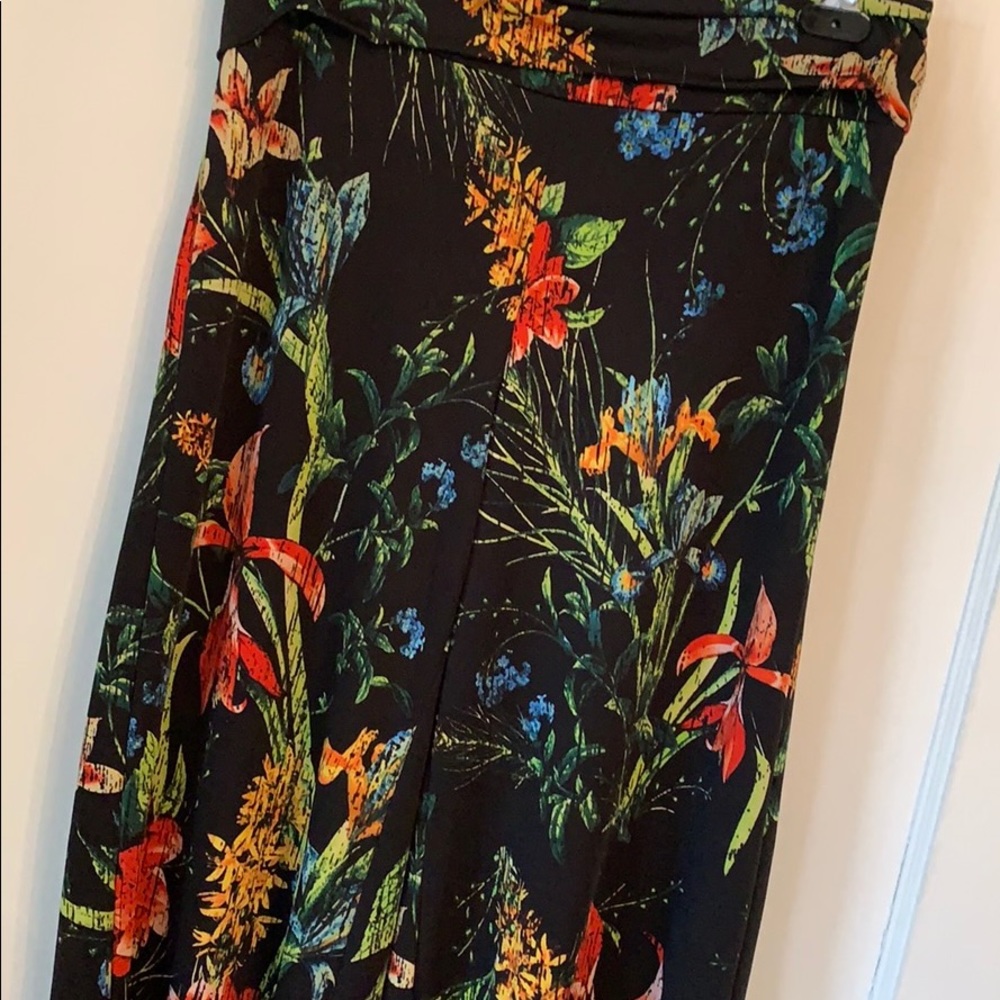 Honey and lace silky palazzo pants